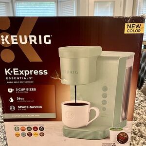 Keurig k-express new color sage single serve coffee maker